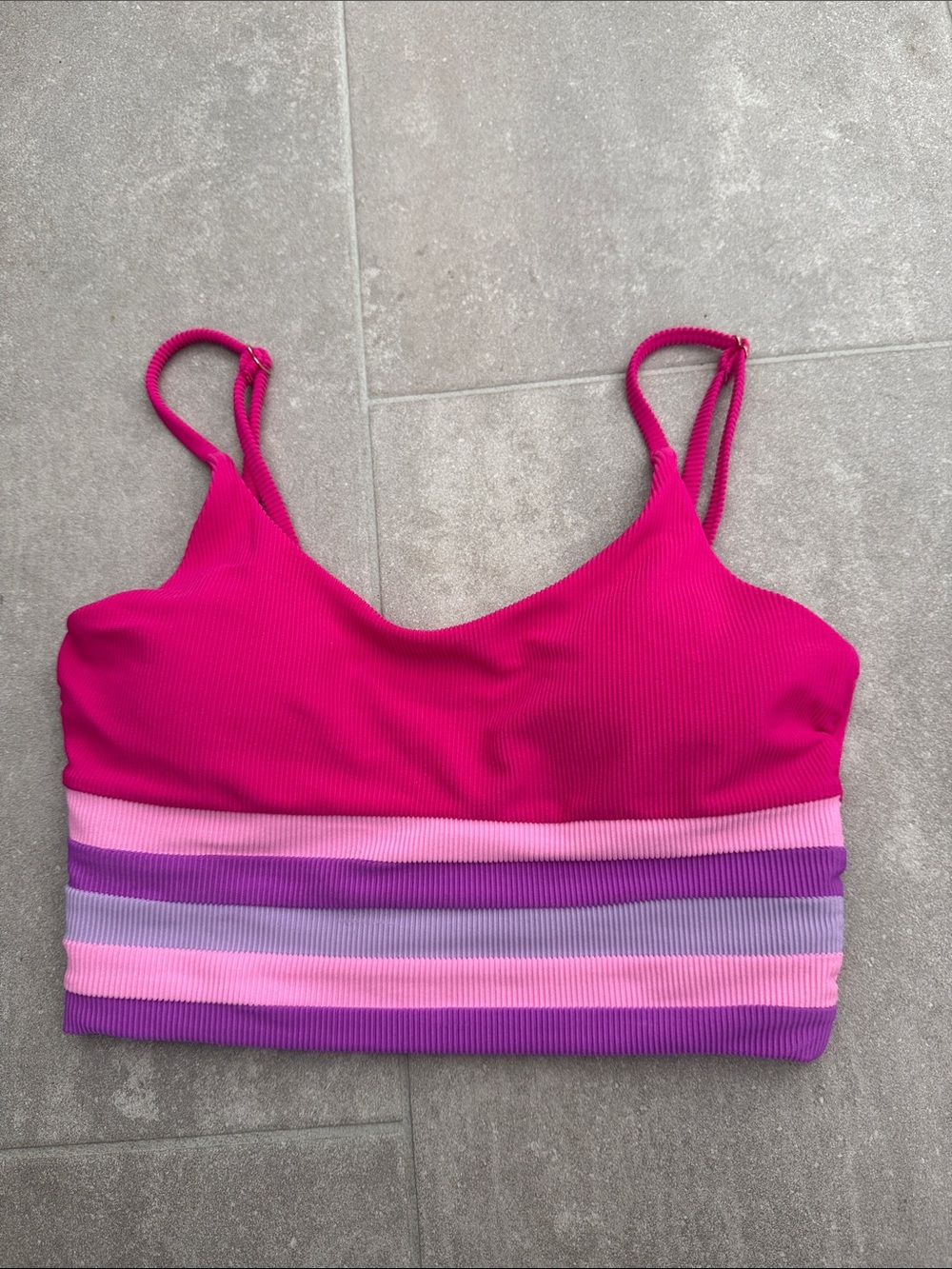Beach Riot NEW Millie Colorblock high waist bikini SET size small - Picture 2 of 7